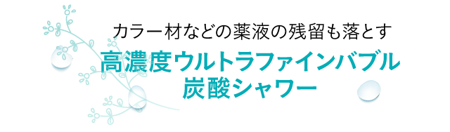 高濃度ウルトラファインバブル炭酸シャワー